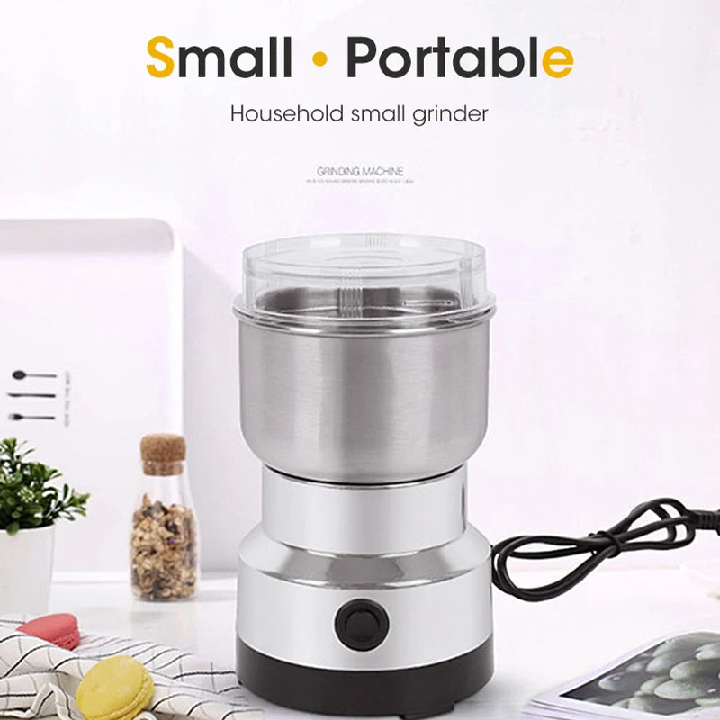 Mini Electric Grinder 300ml for Coffee, Spices & Grains by HitMyNeed