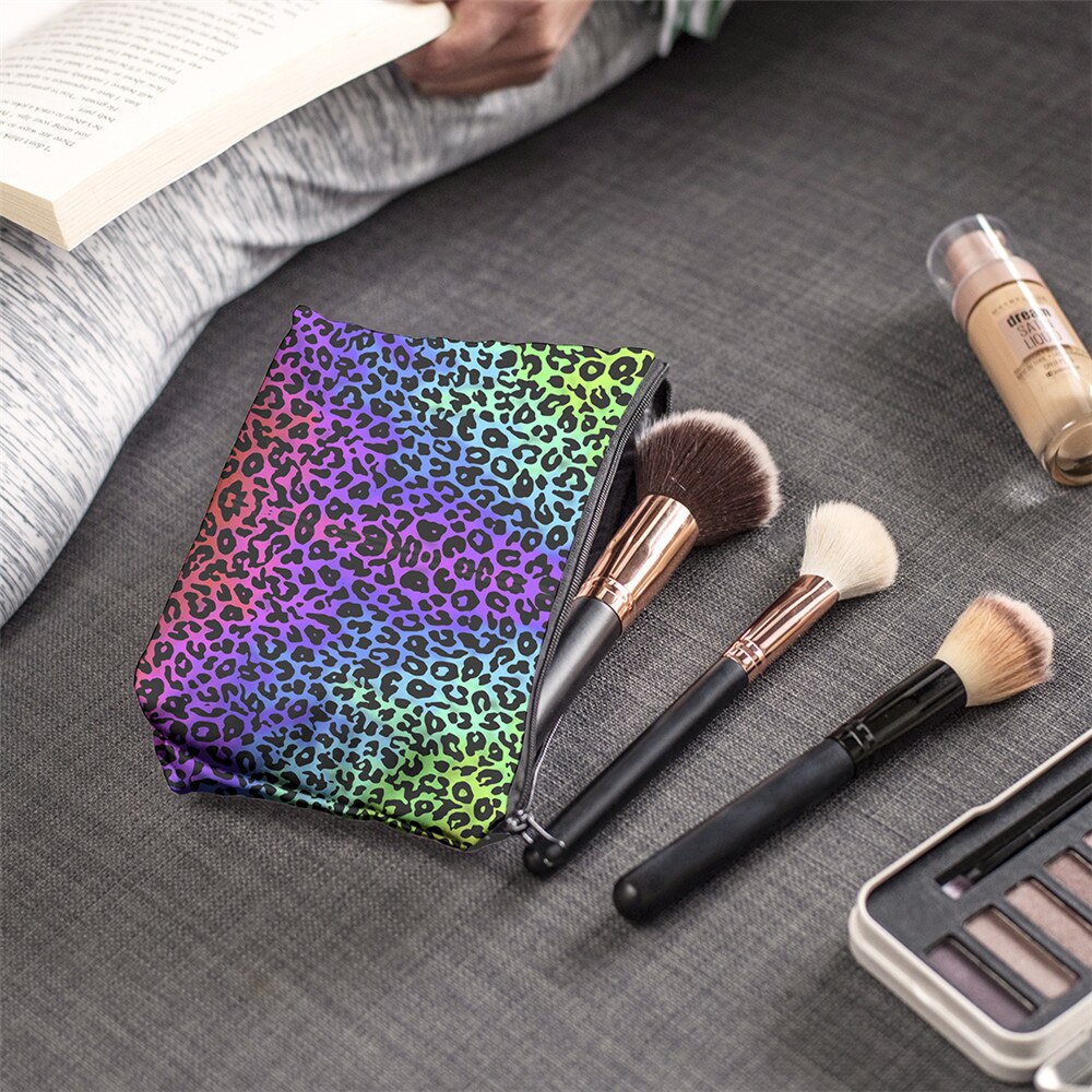 Mini Leopard Print Makeup Bag Organizer by HitMyNeed