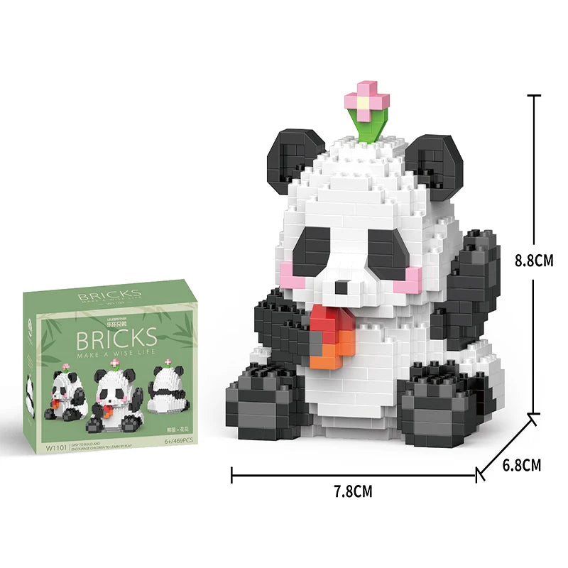 Mini Panda Chinese Style Building Block Set by HitMyNeed