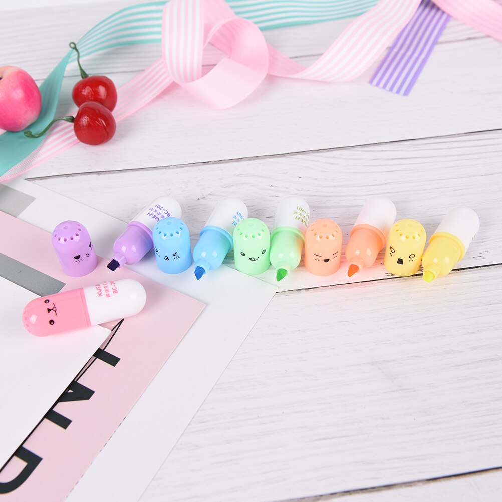 Mini Pill Highlighters Set of 6 by HitMyNeed
