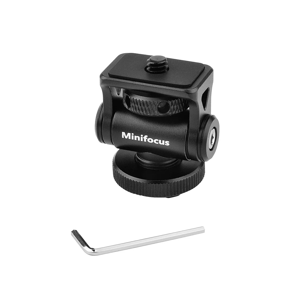 Minifocus 180° Tilt Cold Shoe Monitor & Mic Mount by HitMyNeed