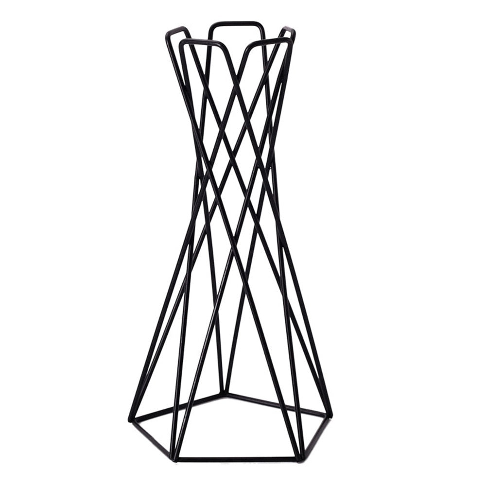 Minimalist Geometric Metal Plant Holder 10x21cm by HitMyNeed