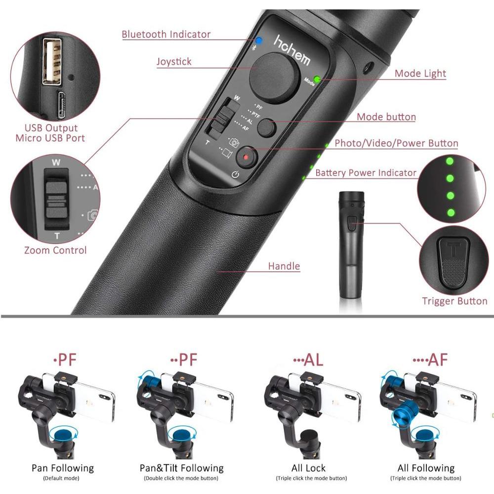 Mobile Phone Gimbal Video Stabilizer 3-Axis by HitMyNeed