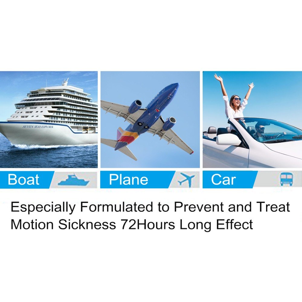 Motion Sickness Patches for Travel (10 Pieces) by HitMyNeed