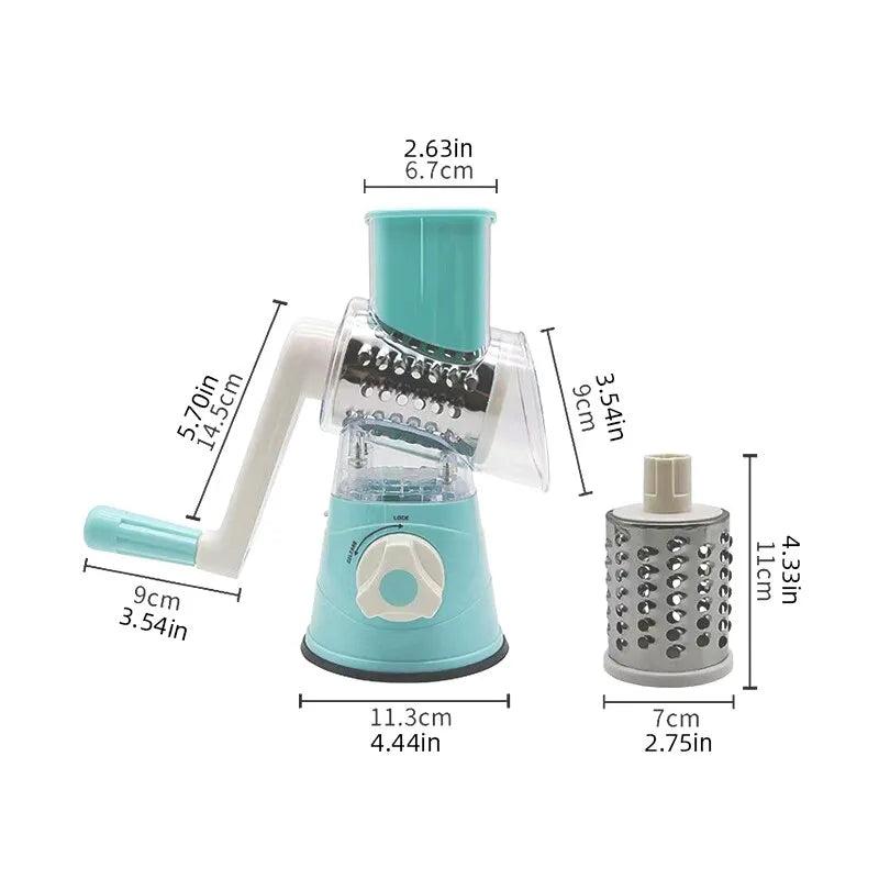 Multifunctional Hand Crank Vegetable Cutter & Grater by HitMyNeed