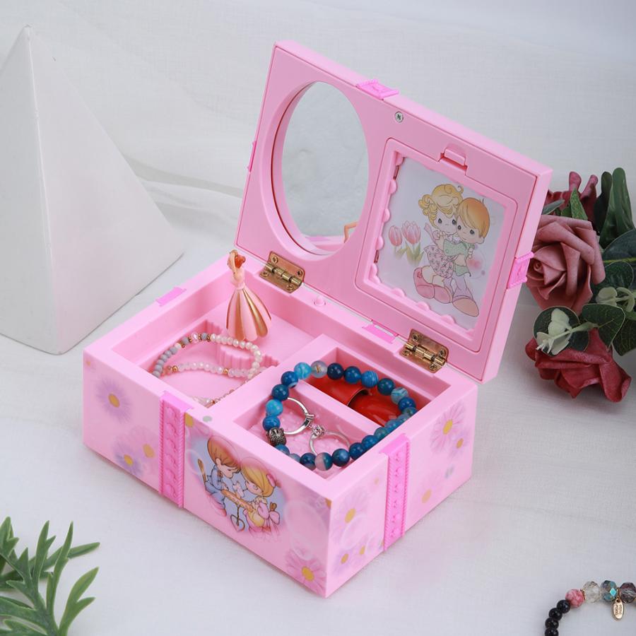 Music Ballerina Jewelry Box with Mirror Organizer by HitMyNeed