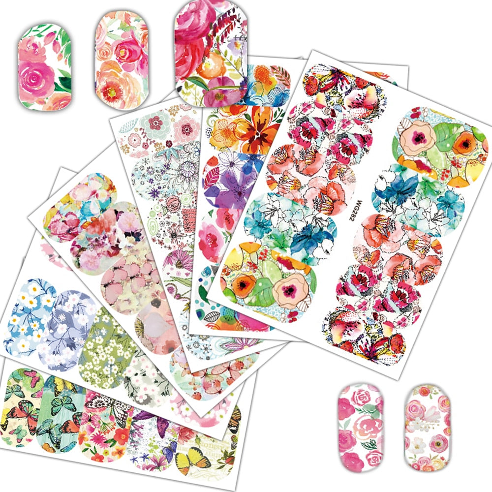 Nail Decals Art Stickers Set, 25 Sheets by HitMyNeed