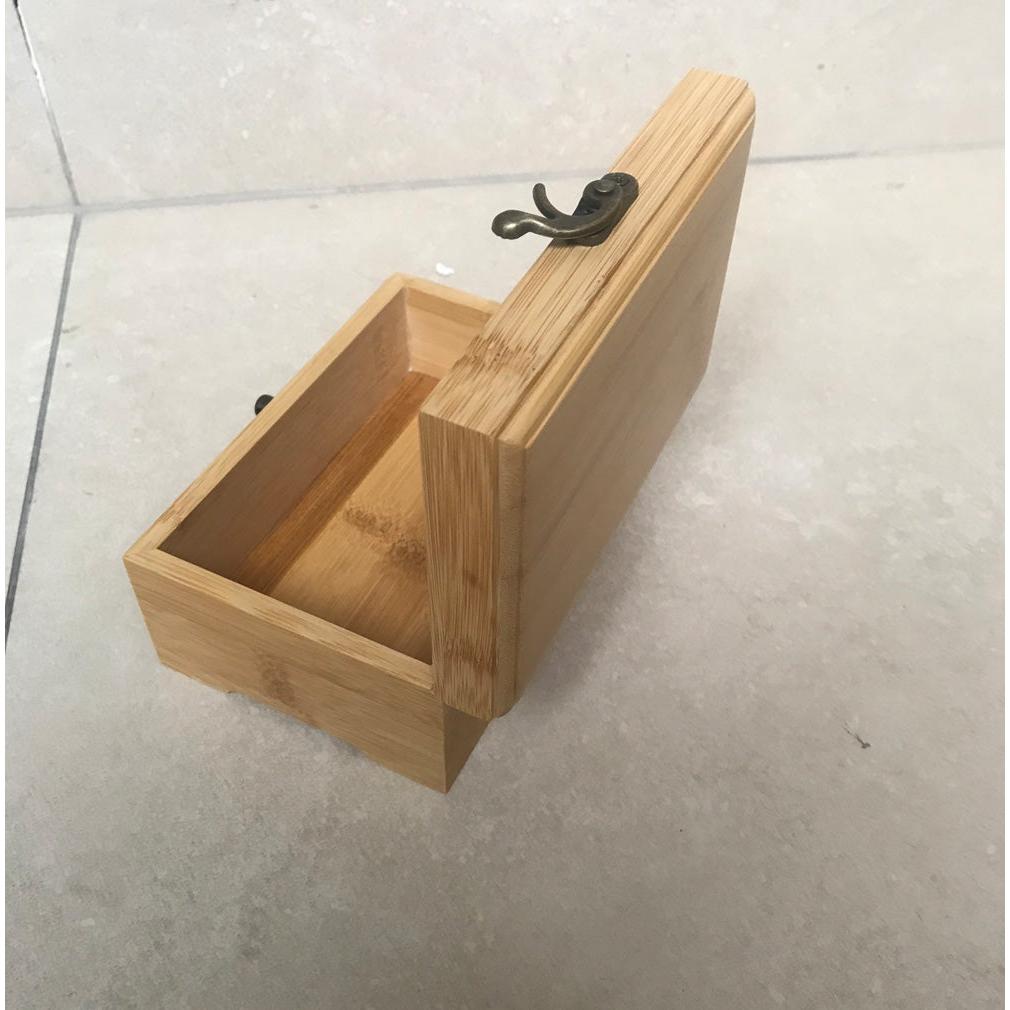 Natural Bamboo Jewelry Box Organizer by HitMyNeed