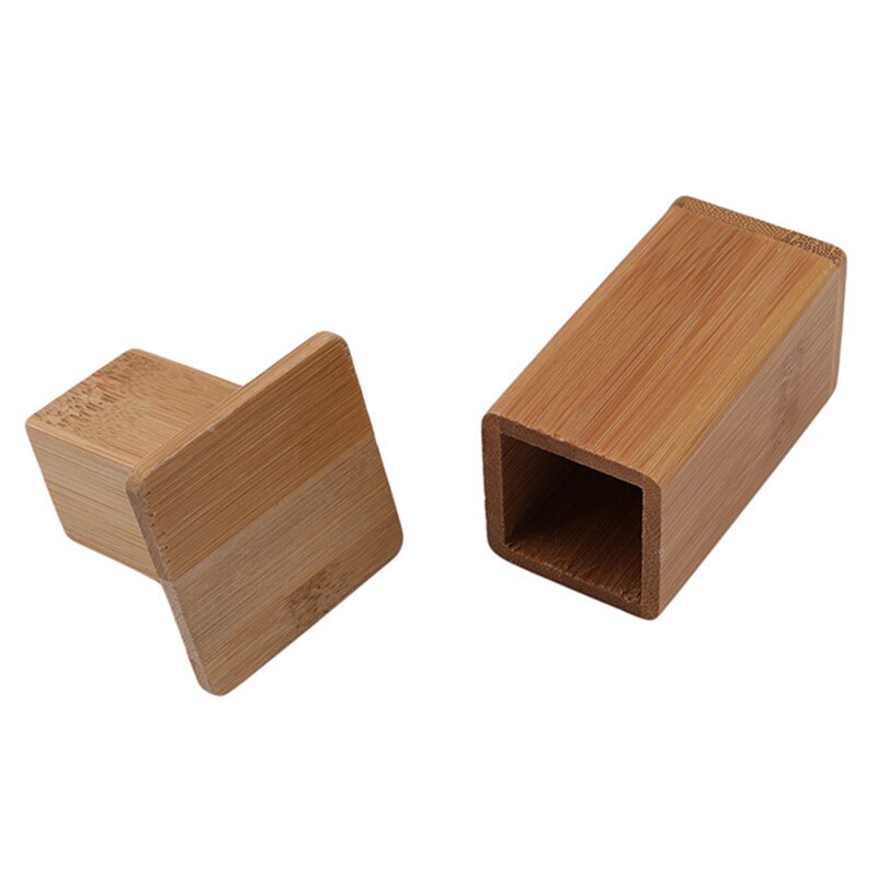 Natural Bamboo Toothpick Holder with Lid by HitMyNeed
