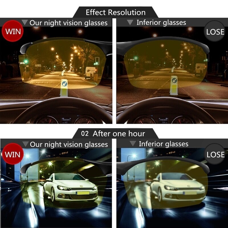 Night Vision Polarized Driving Glasses by HitMyNeed