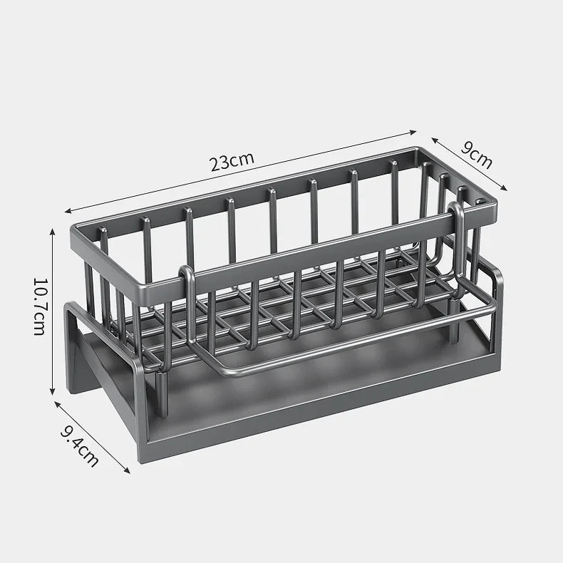 No-Drill Kitchen Sink Rack with Drainage Shelf by HitMyNeed