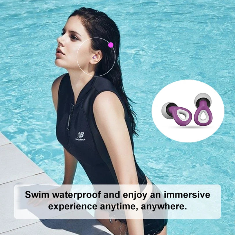 Noise-Reducing Waterproof Earplugs for Sleep & Swim by HitMyNeed