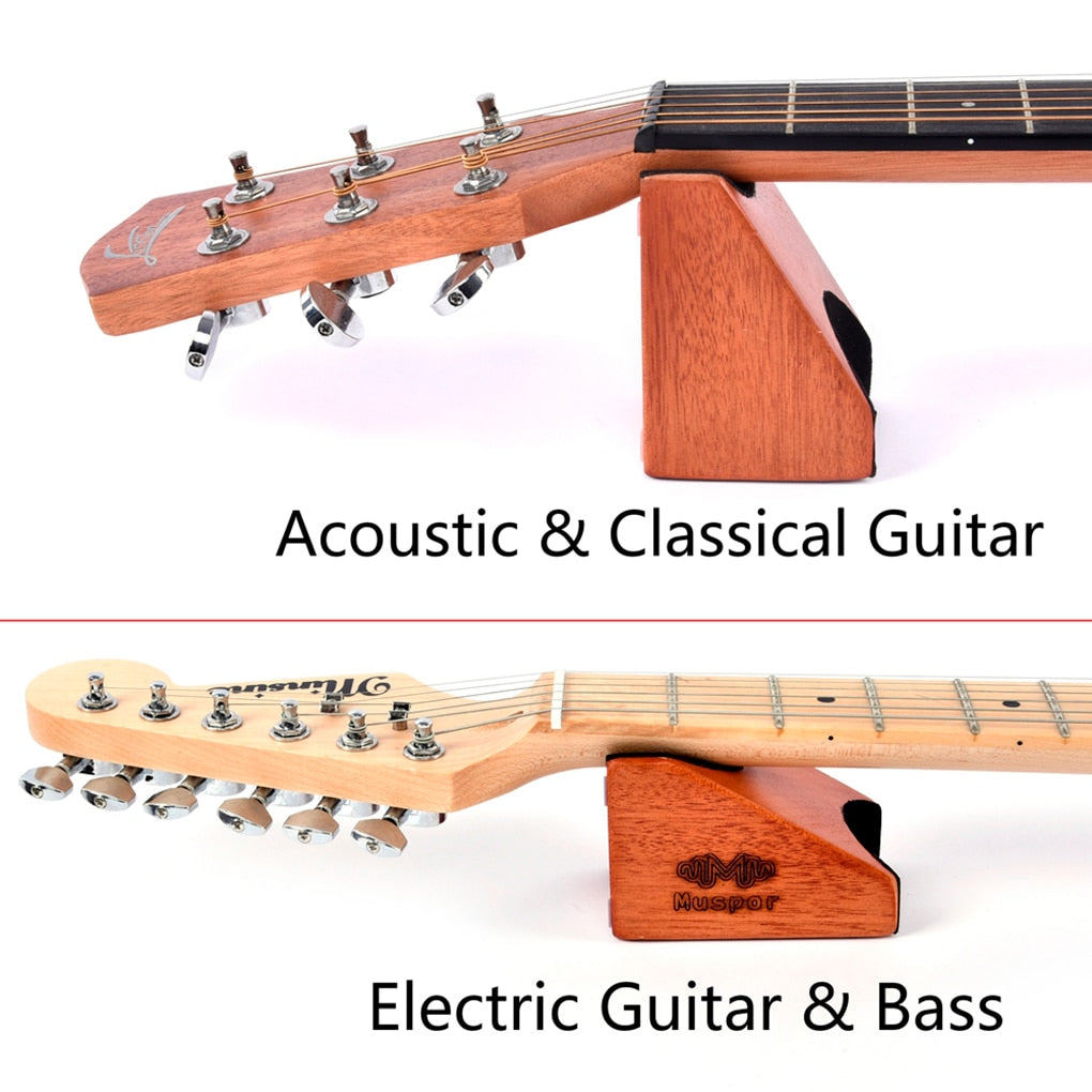 Non Slip Wooden Guitar Neck Rest with Felt Support by HitMyNeed