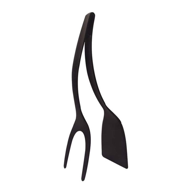 Non-Stick 2-in-1 Pancake Spatula and Cooking Tongs by HitMyNeed