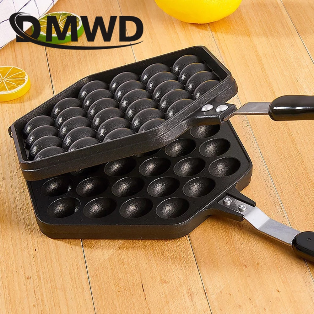 Non-Stick Bubble Waffle Iron for Stovetop Cooking by HitMyNeed