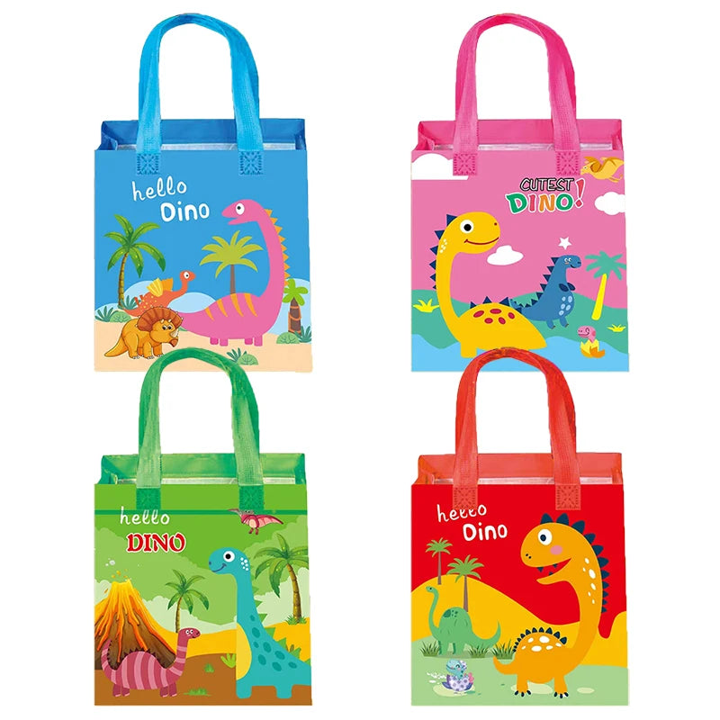 Non-Woven Reusable Dinosaur Gift Bags, 12 Pack by HitMyNeed