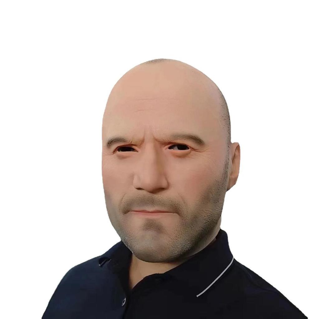 Novelty Bald Man Latex Head Mask for Halloween by HitMyNeed