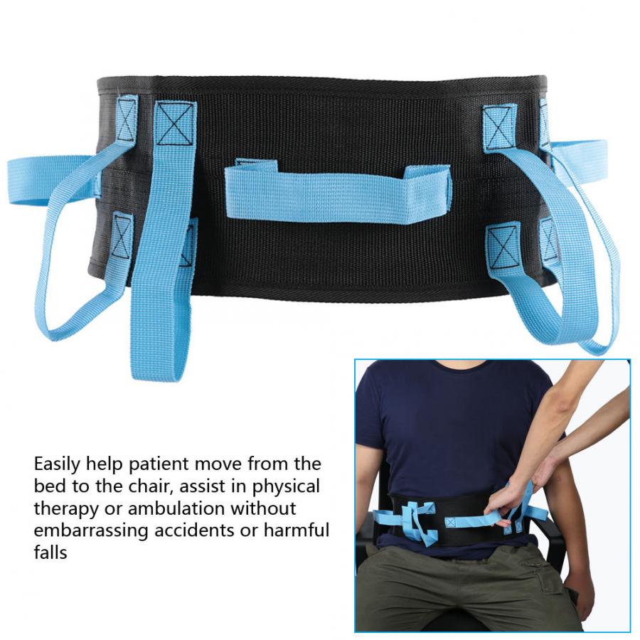Nylon Gait Belt with Multiple Grip Handles by HitMyNeed