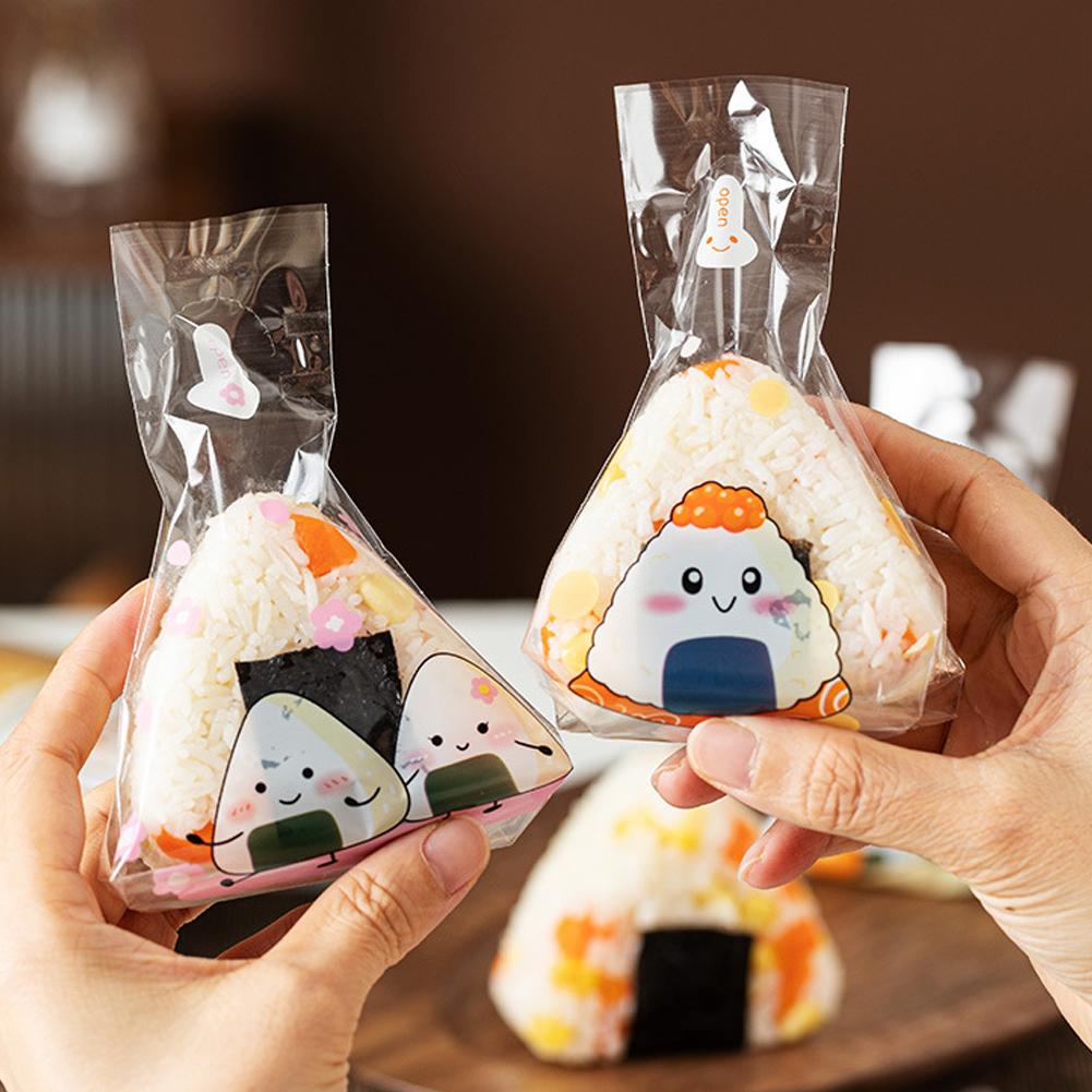 Onigiri Plastic Wrappers with Design (50 Pack) by HitMyNeed