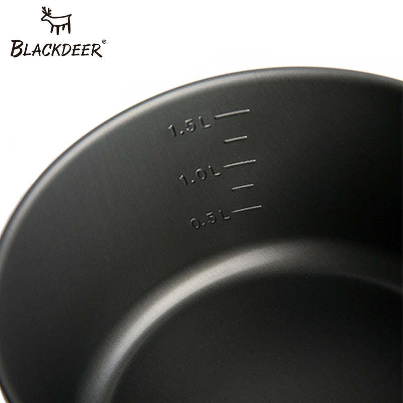 Outdoor Backpacking Cook Set with Pots, Pan & Kettle by HitMyNeed