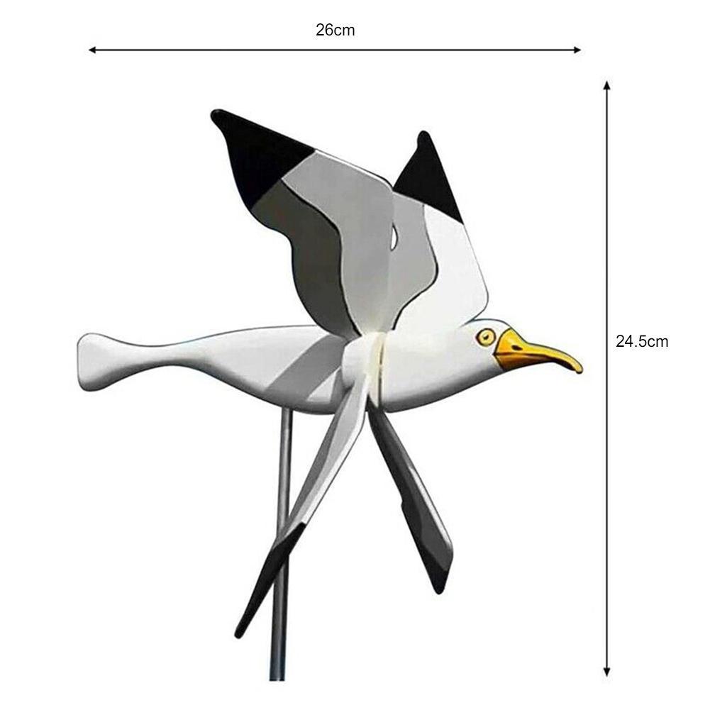 Outdoor Seagull Bird Wind Spinner Garden Decor by HitMyNeed
