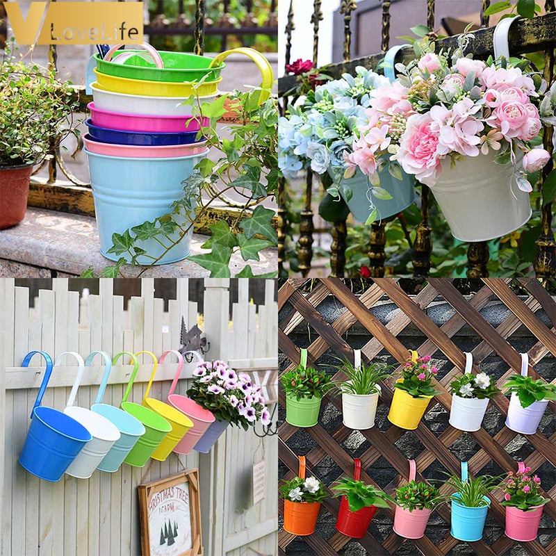 Over-the-Fence Metal Plant Hangers, 10-Pack by HitMyNeed