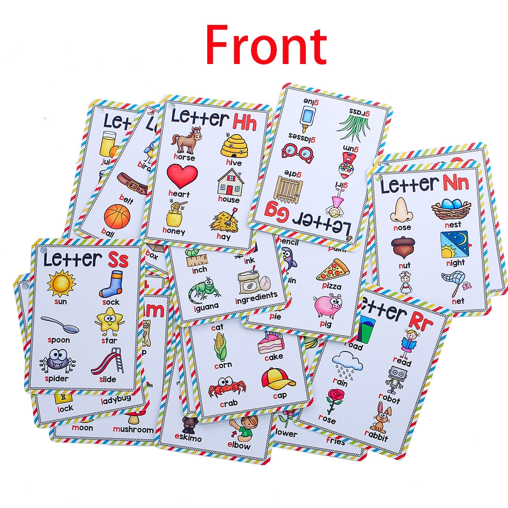 Phonics Flashcards for Kids, 27 Cards, 156 Words by HitMyNeed