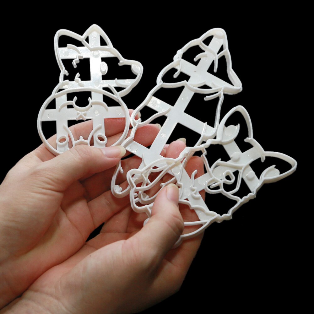 Plastic Corgi Cookie Cutters Set of 3 by HitMyNeed