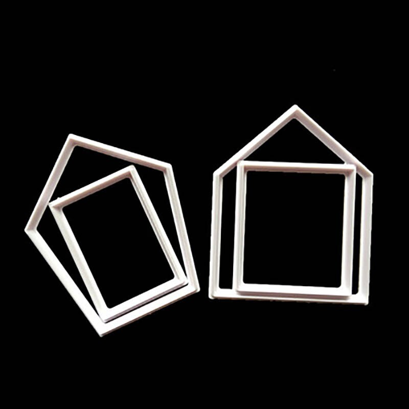 Plastic Gingerbread House Cookie Cutter Set (4pc) by HitMyNeed