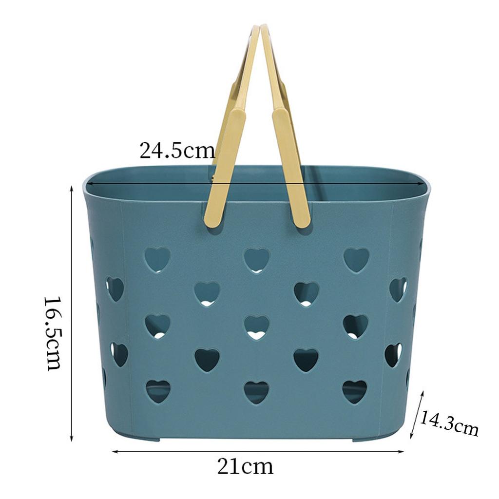 Plastic Portable Bathroom Caddy with Drain Holes by HitMyNeed