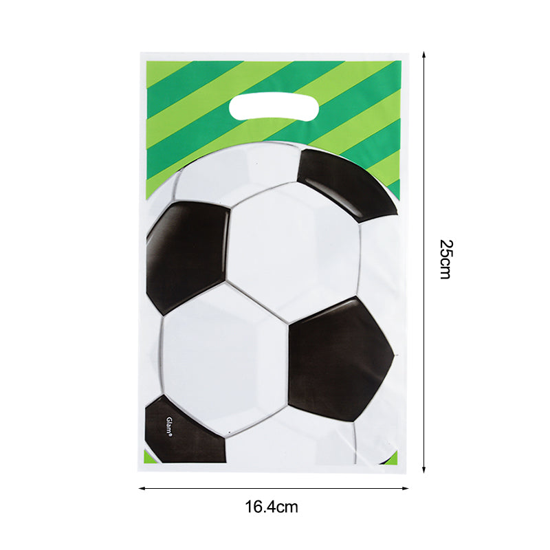 Plastic Soccer Treat Bags with Handles (30 Pack) by HitMyNeed
