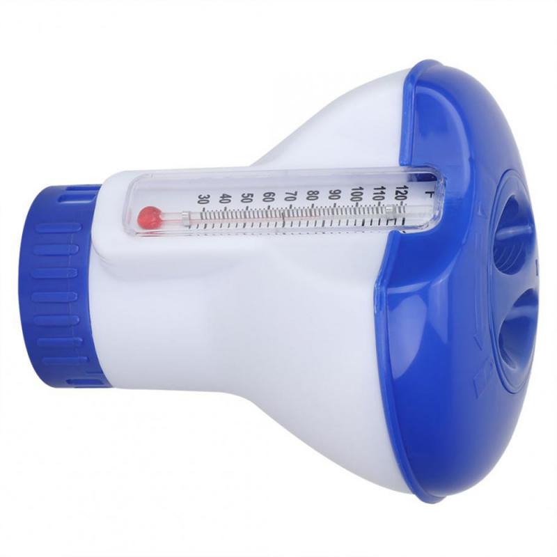 Pool Chlorine Floater with Adjustable Dispenser & Thermometer by HitMyNeed