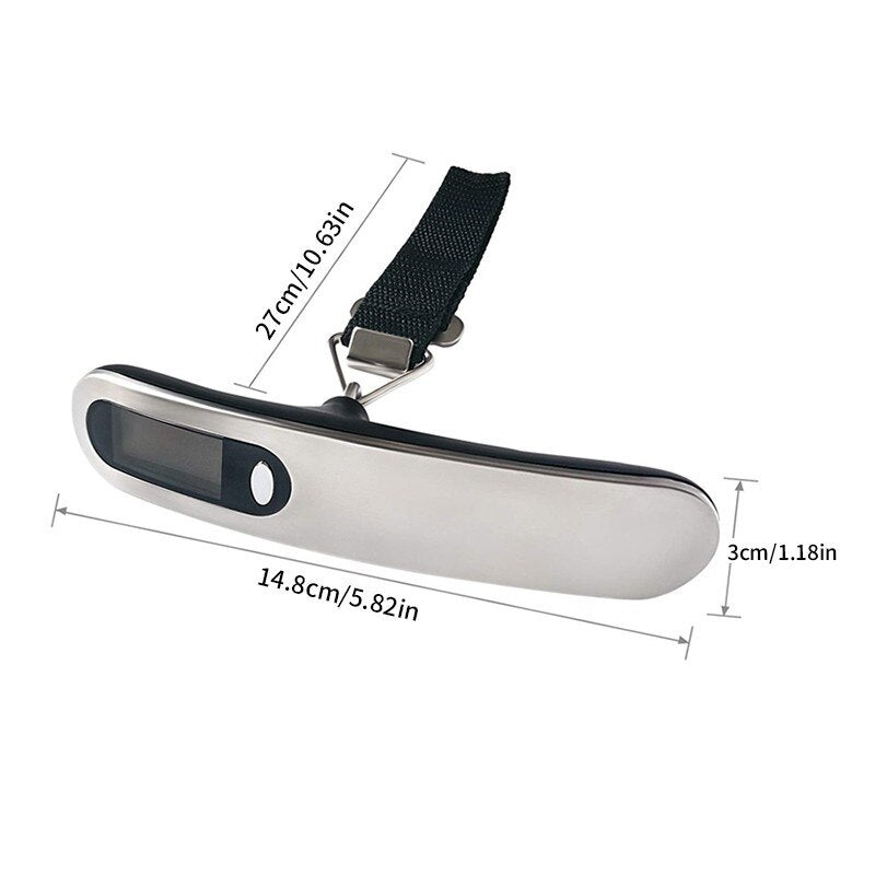 Portable Digital Luggage Scale 50kg Travel Weight Checker by HitMyNeed