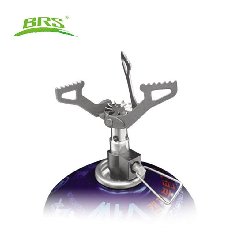 Portable Mini Titanium Gas Stove for Camping by HitMyNeed