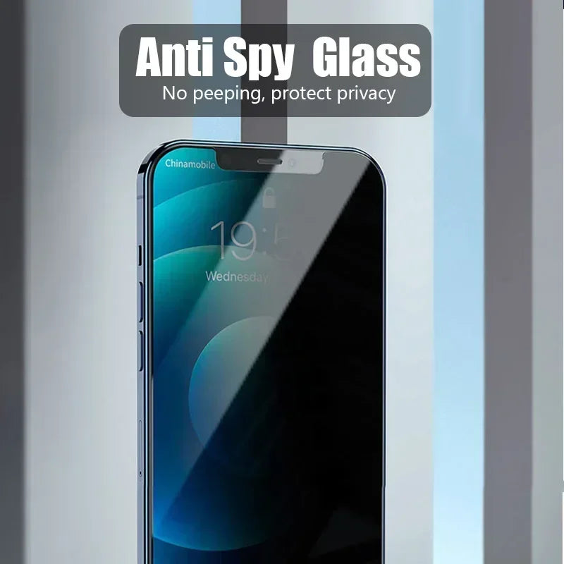 Privacy Glass Screen Protector for iPhone 6-15 Series by HitMyNeed