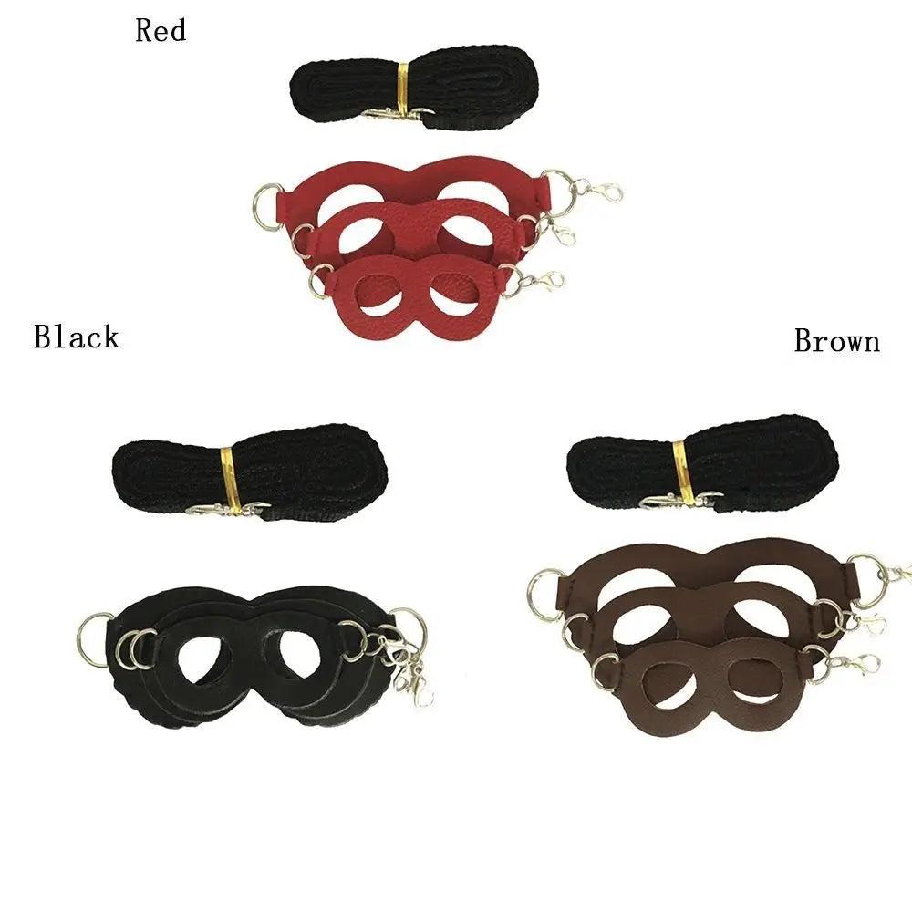 PU Leather Small Pet Harness with Leash by HitMyNeed