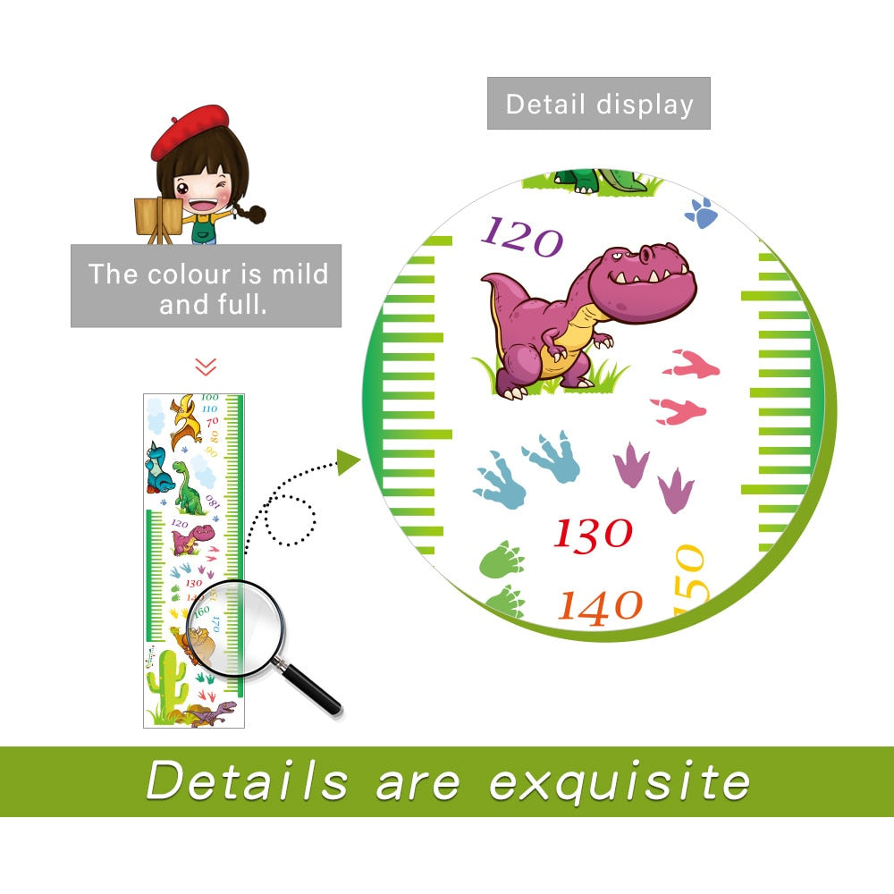 PVC Dinosaur Wall Height Chart for Kids by HitMyNeed