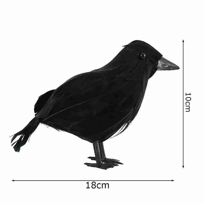Realistic Black Fake Crows Decoration Set (3pcs) by HitMyNeed