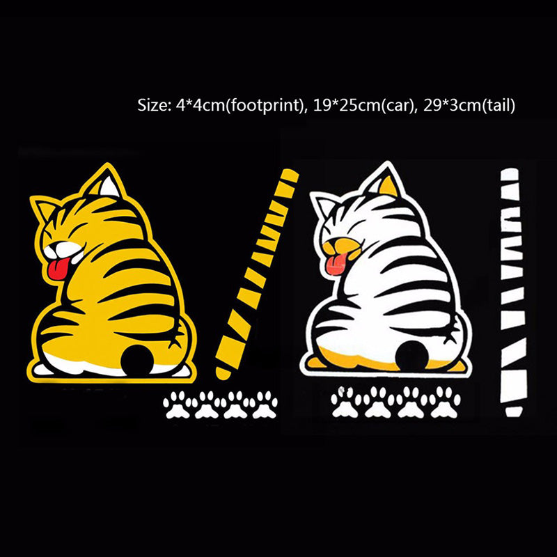 Rear Window Cat Wiper Decal Set by HitMyNeed