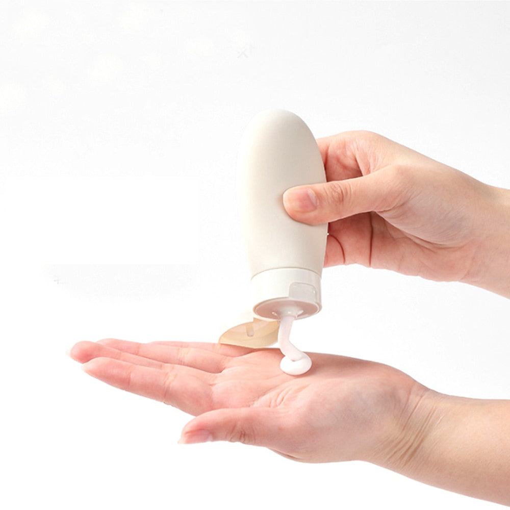 Refillable 60ml Squeezable Travel Bottles (Set of 3) by HitMyNeed