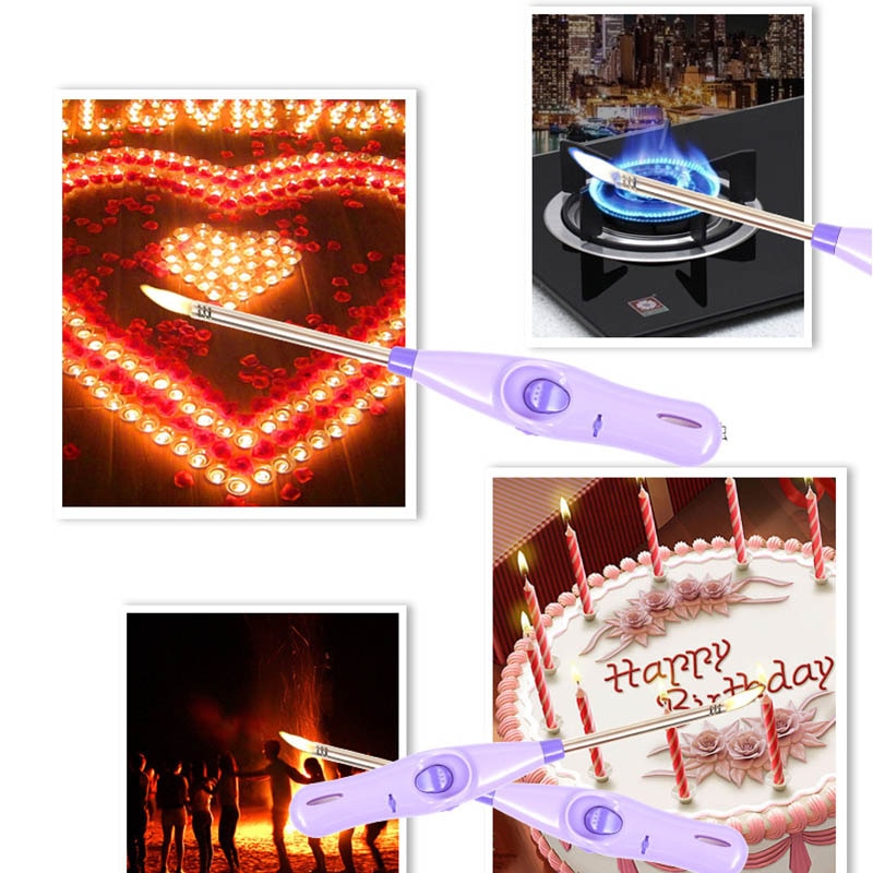 Refillable Long Gas Lighter with Safety Lock by HitMyNeed