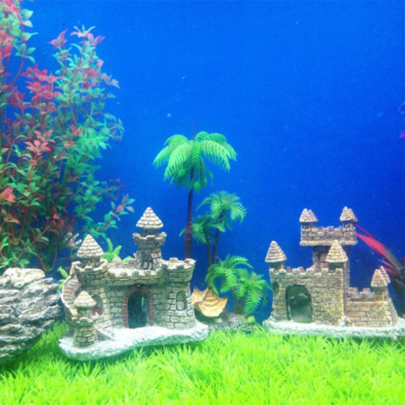 Resin Underwater Castle Ornament for Aquariums by HitMyNeed