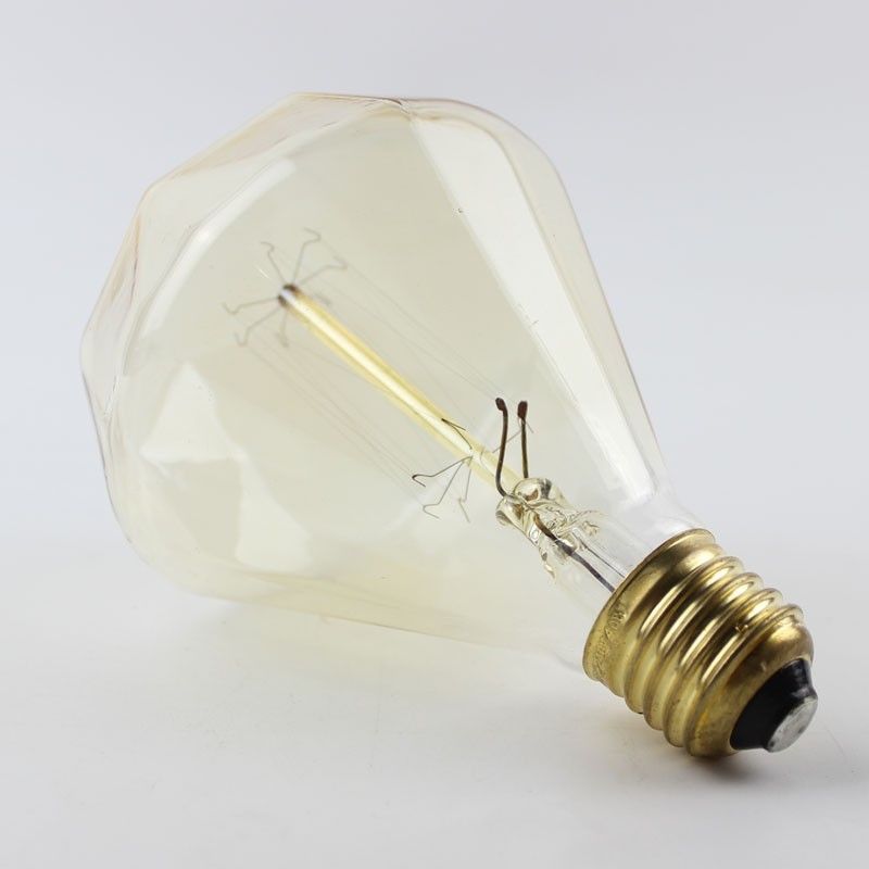 Retro Diamond Incandescent Decor Bulb E27 40W by HitMyNeed