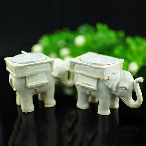 Retro Elephant Tea Light Holder in Resin by HitMyNeed