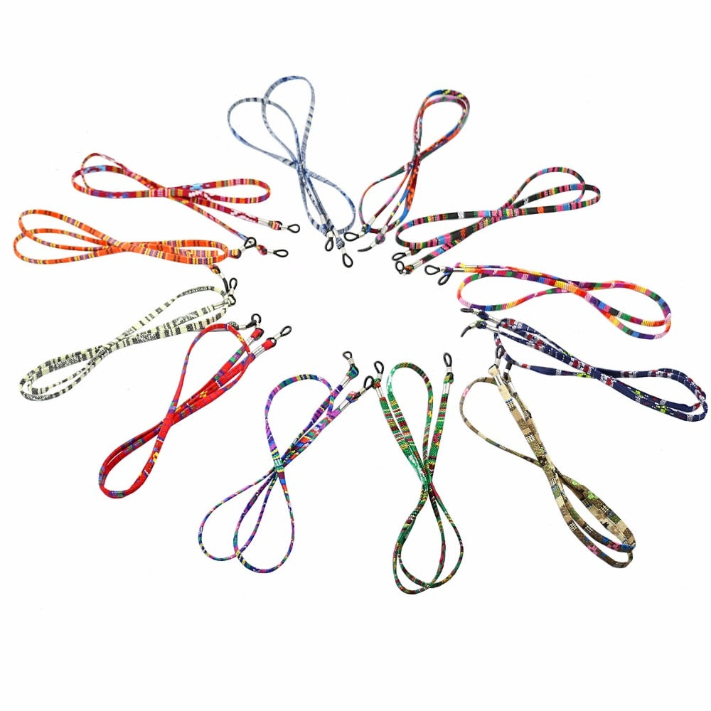Retro Print Glasses Strap Cord, Set of 5 by HitMyNeed
