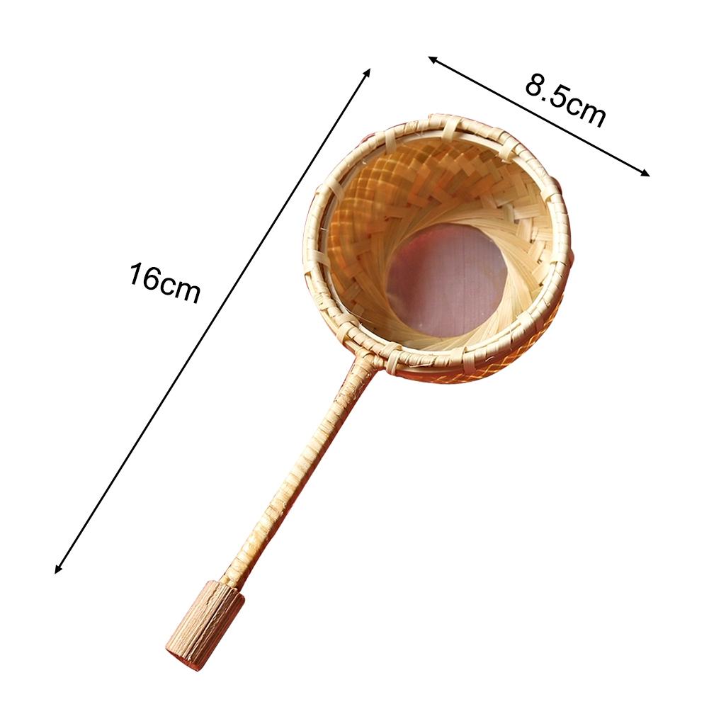 Reusable Natural Bamboo Tea Strainer with Handle by HitMyNeed