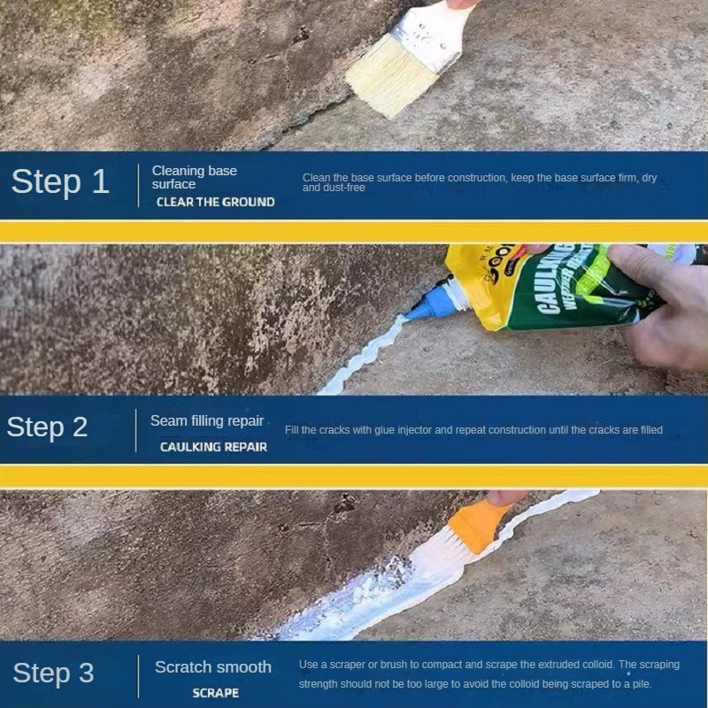 Roof Leak Repair Waterproof Crack Filler Sealant gray-500g by HitMyNeed