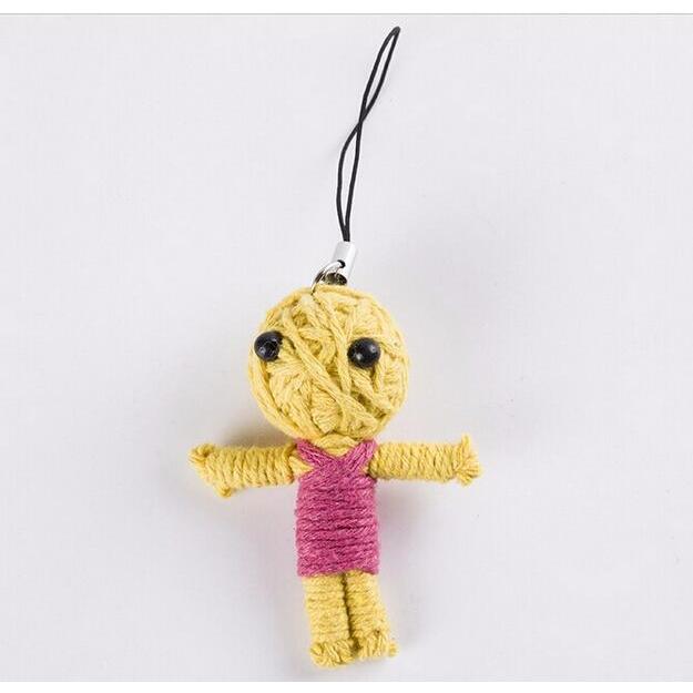 Rope Voodoo Doll Keychain Set (4-Pack) by HitMyNeed