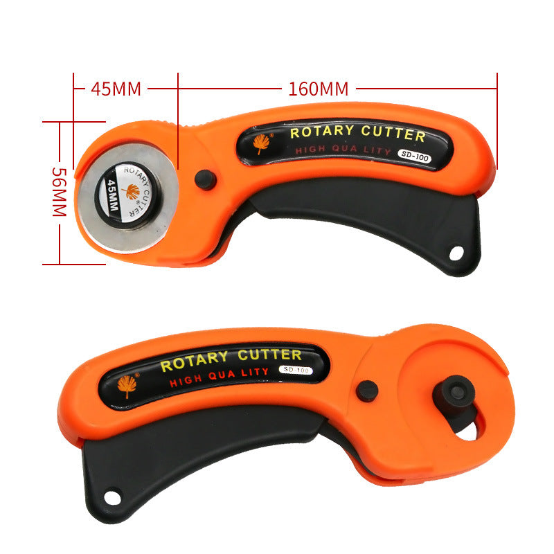 Rotary Fabric Cutter with 10 Extra 45mm Blades by HitMyNeed