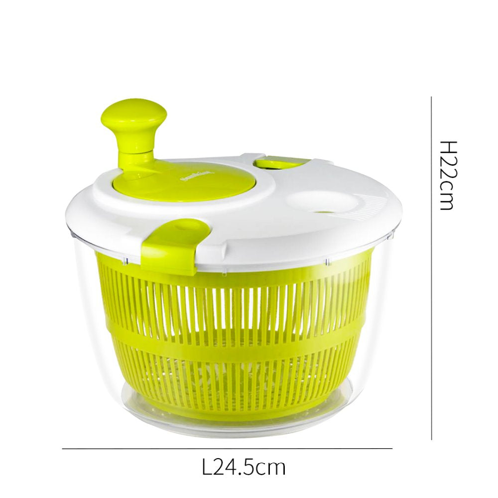 Salad Spinner Fruit and Vegetable Rinser, 5L by HitMyNeed